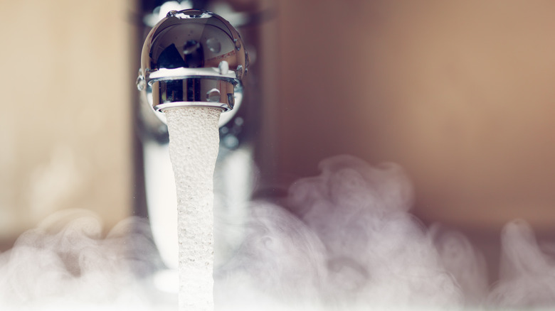 hot water from sink