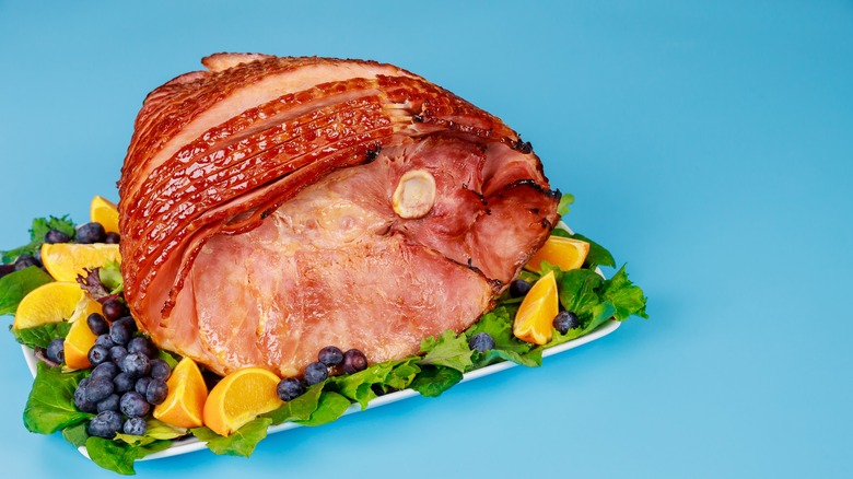 Spiral sliced hickory smoked ham