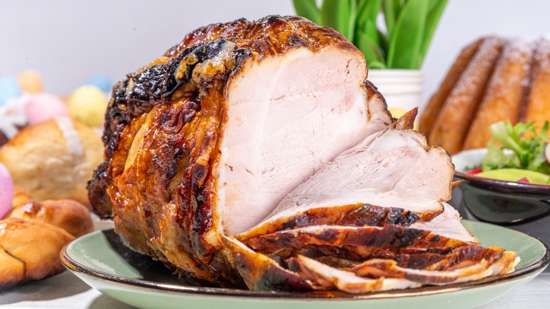 Roasted ham
