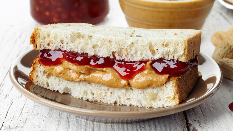 peanut butter and jelly sandwich