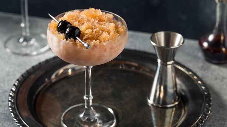 A frozen bourbon slushie