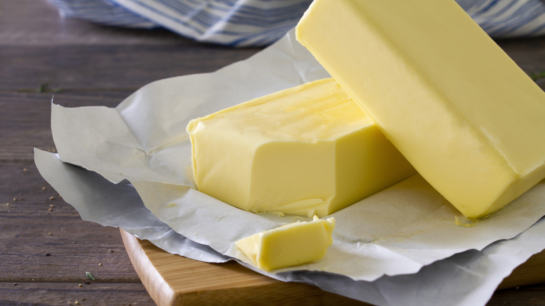 Block of butter