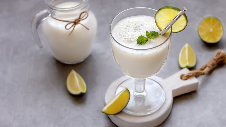 Cocktail version of Brazilian lemonade