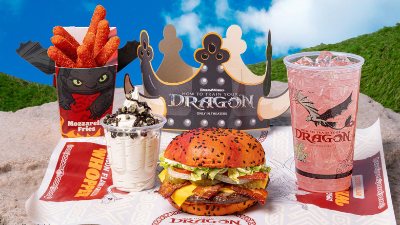 Food from the Burger King 