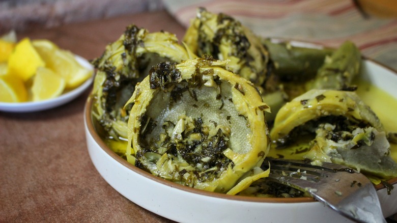 roman stuffed artichokes
