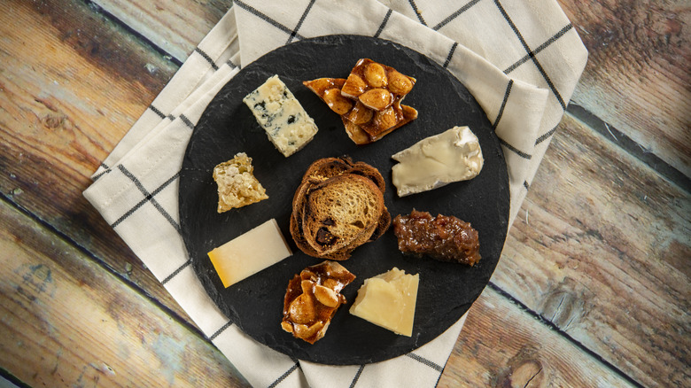 cheese plate from Epcot International Food and Wine Festival