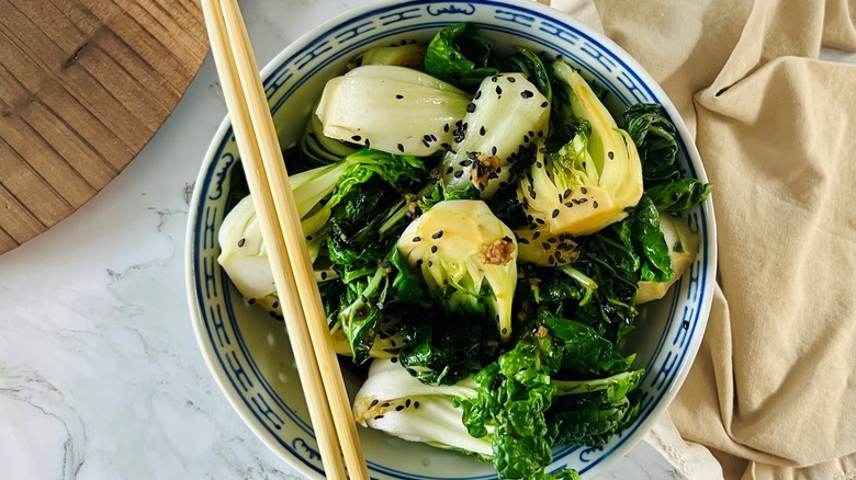 sesame bok choy stir-fry