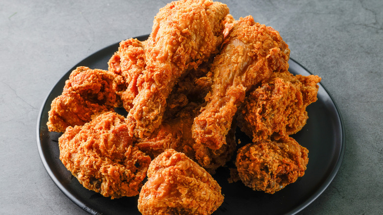 Bowl of fried chicken