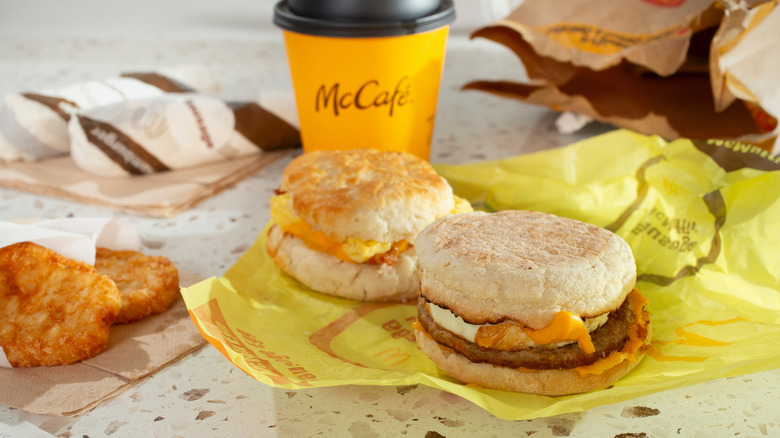McDonald's breakfast sandwiches