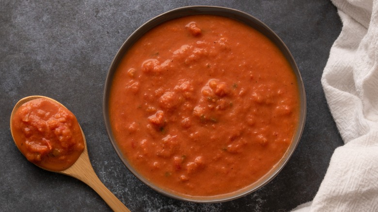 Tomato sauce in bowl