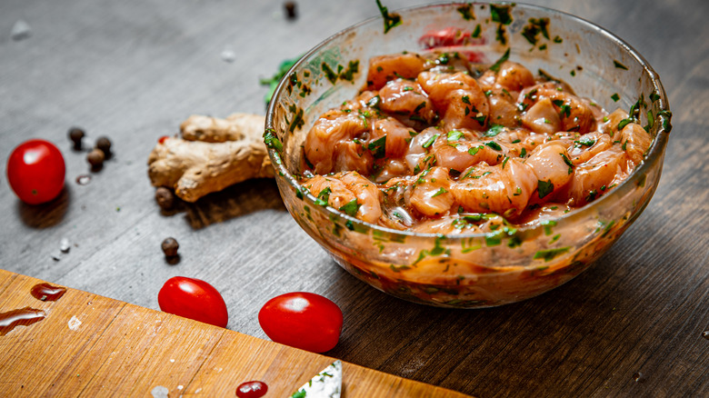 chicken in ginger marinade