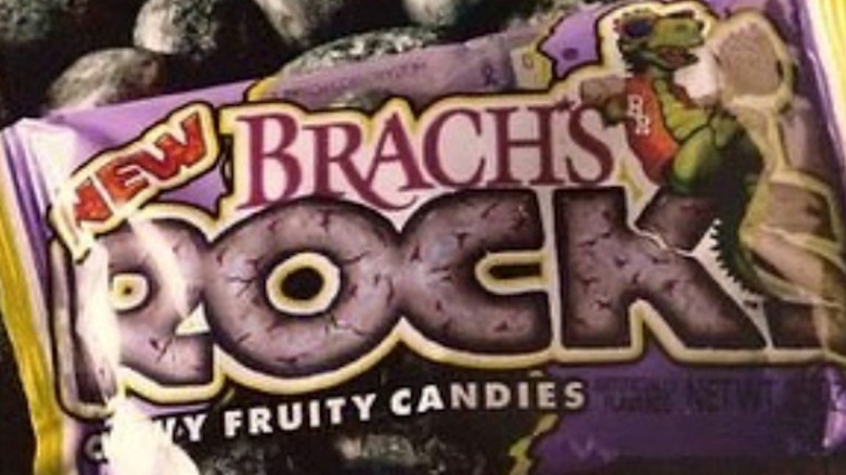 Close-up of a Brach's candy bag