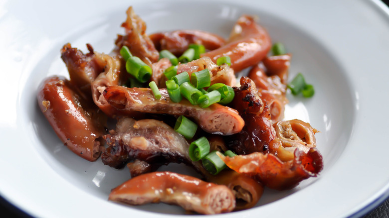 crispy roasted pork bung