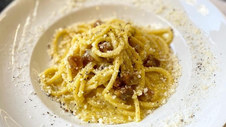 Pasta carbonara from Roscioli Ristorante Salumeria