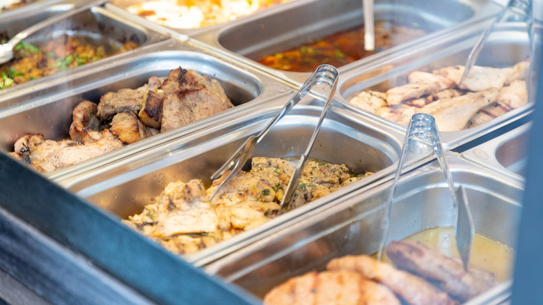 hot buffet at grocery store