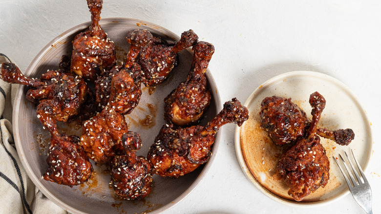 sweet chili chicken lollipops