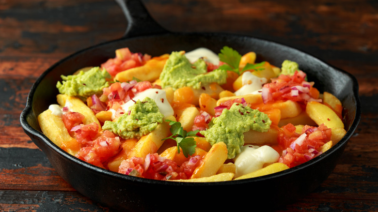 "Irish" nachos in a bowl