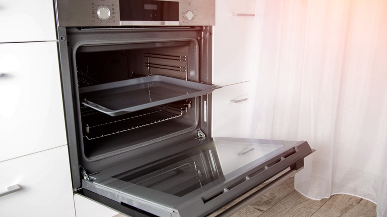 an open oven