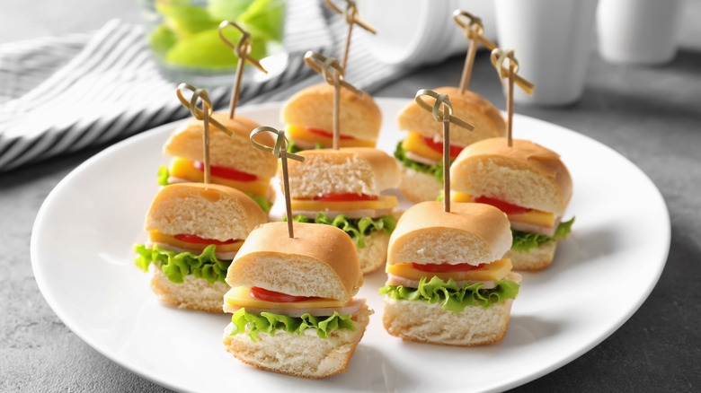 Hawaiian roll ham swiss cheese sandwich sliders