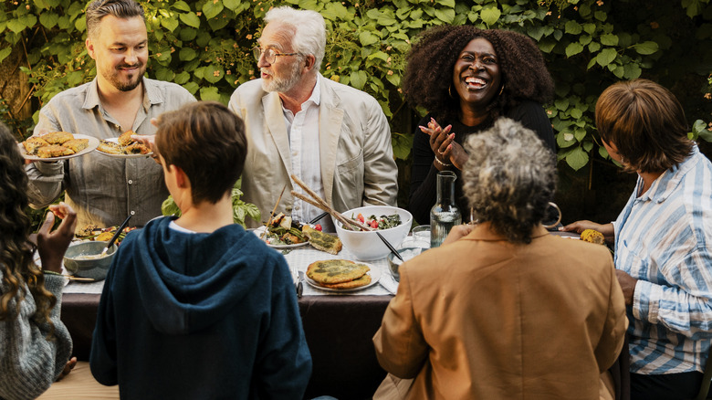 People at a dinner party