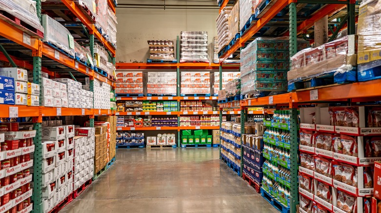 Costco aisle.