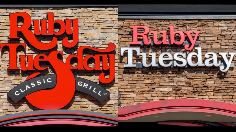 pictured Ruby Tuesday sign