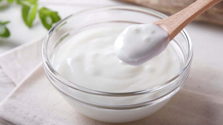 Plain yogurt