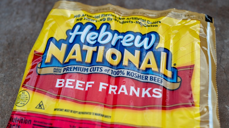 Package of Hebrew National Beef Franks